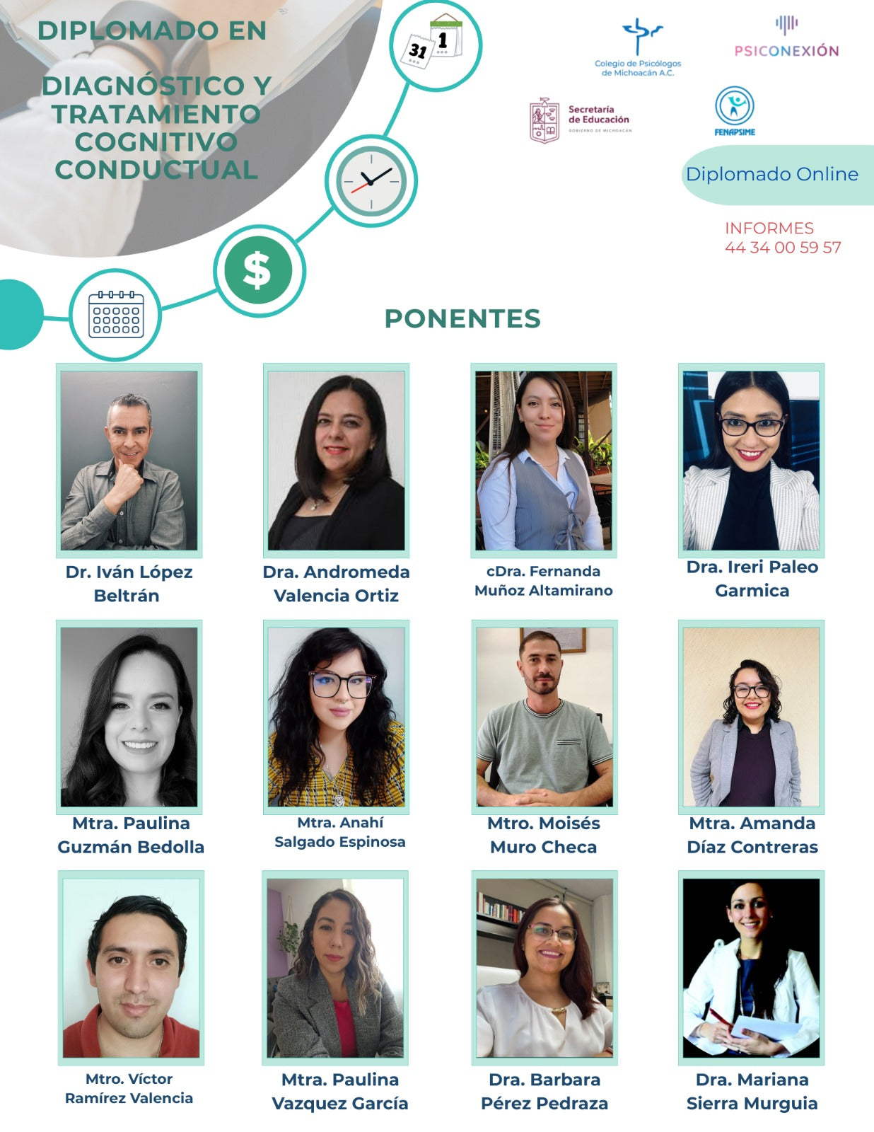 Diplomado en diagnóstico y tratamiento cognitivo conductual
