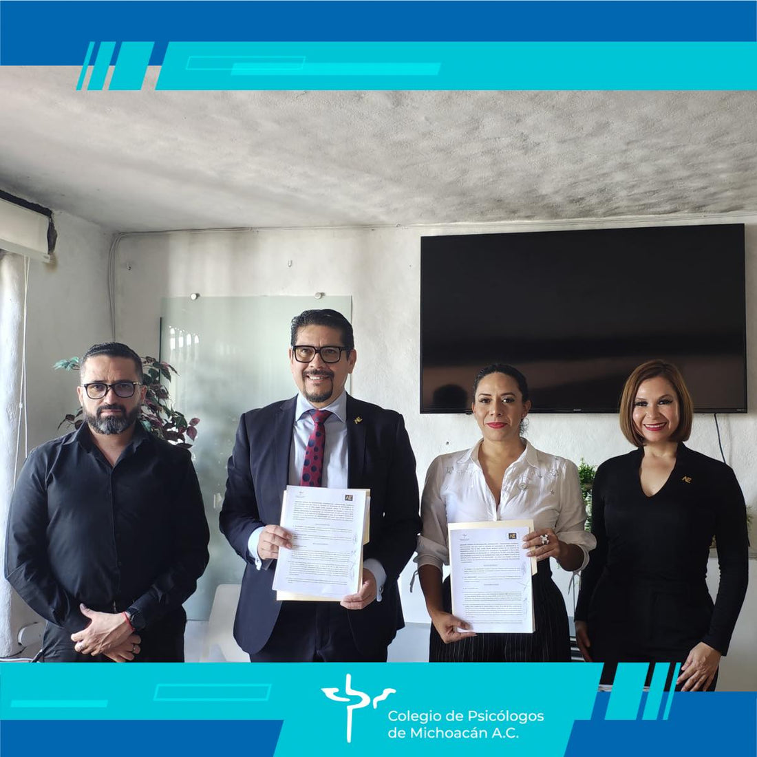 Firma de Convenio entre el Colegio de Psicólogos de Michoacán A.C. y Amigos Empresarios.