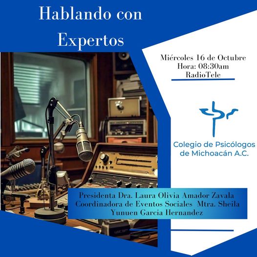 Participación del Colegio de Psicólogos de Michoacán A.C. en Radio Tele