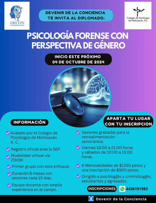 Psicología forense con perspectiva de genero