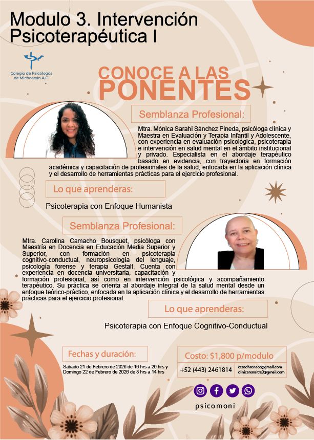 Modulo 3. Intervención Psicoterapéutica 1